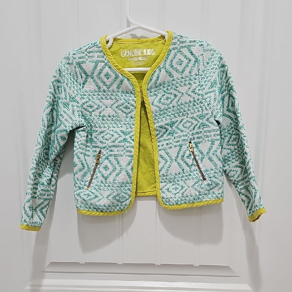 OshKosh B'gosh Green and Yellow Puffer Jacket